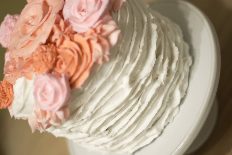 Buttercream flower cake