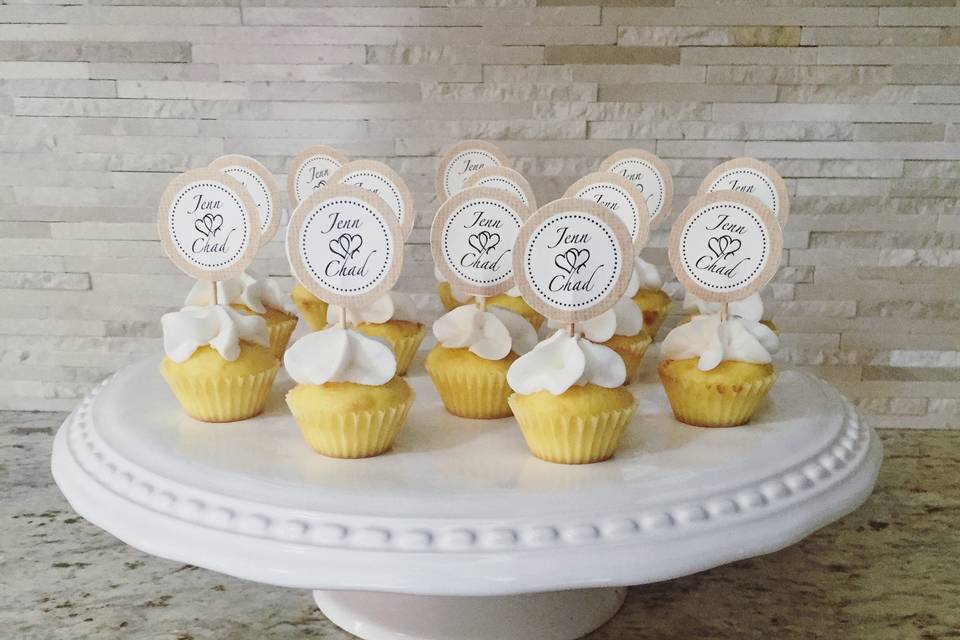 Wedding cupcakes