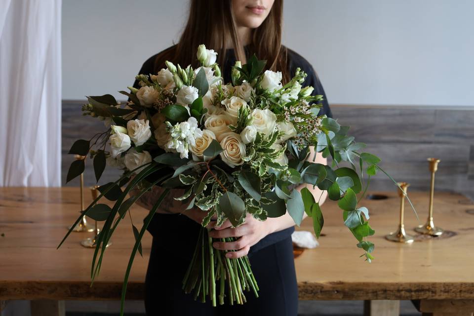 White Bridal Bouquet