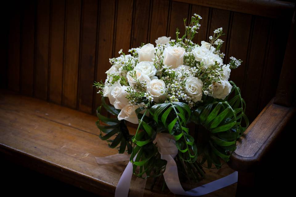 White Rose Bouquet