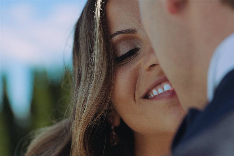 Bride Smiles.