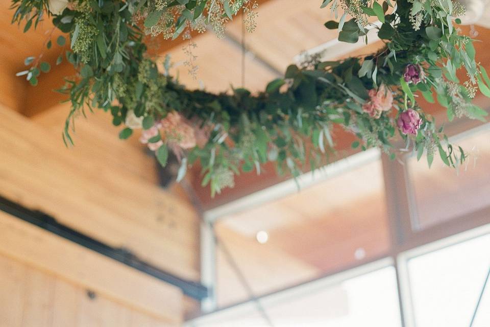 Floral chandelier