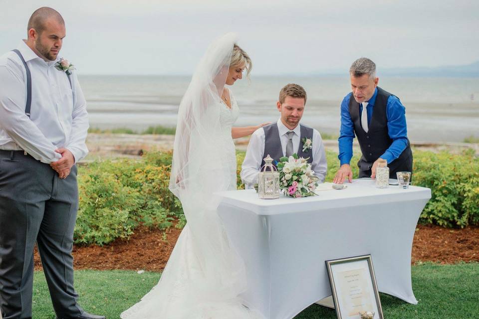 Signing the Register