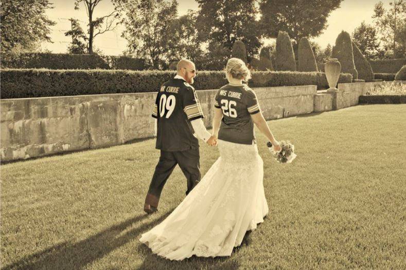 Sports themed wedding