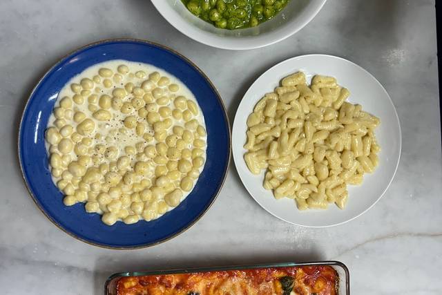 Family style pasta course