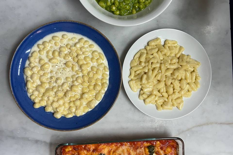 Family style pasta course