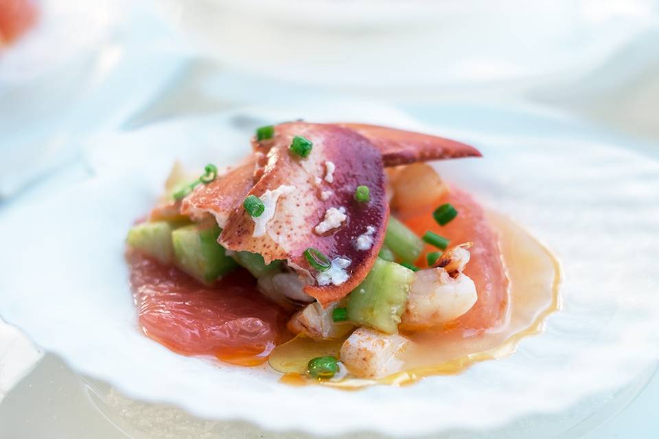 Seafood and citrus salas