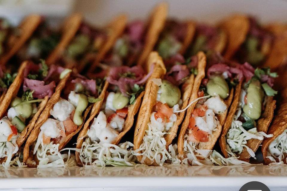 Ceviche tostadas