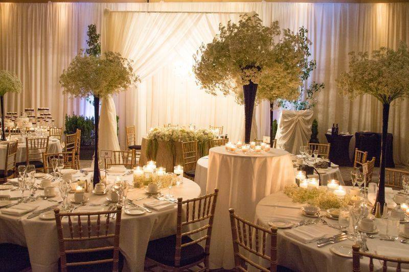 Lovely orchid centerpieces