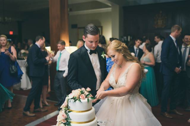 Cake cutting in the bar lounge