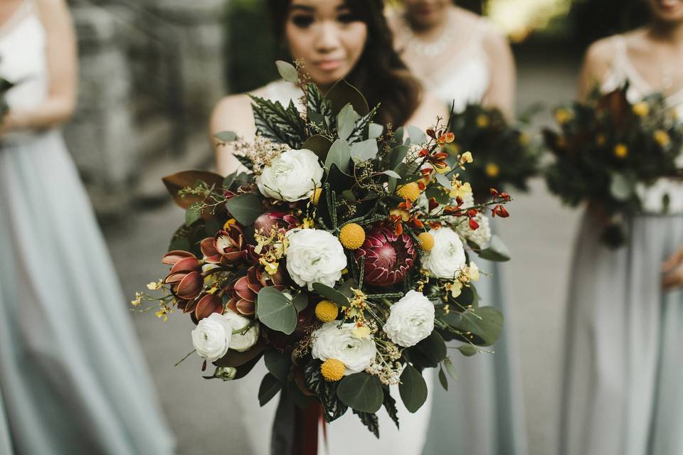 Unique bride's bouquet