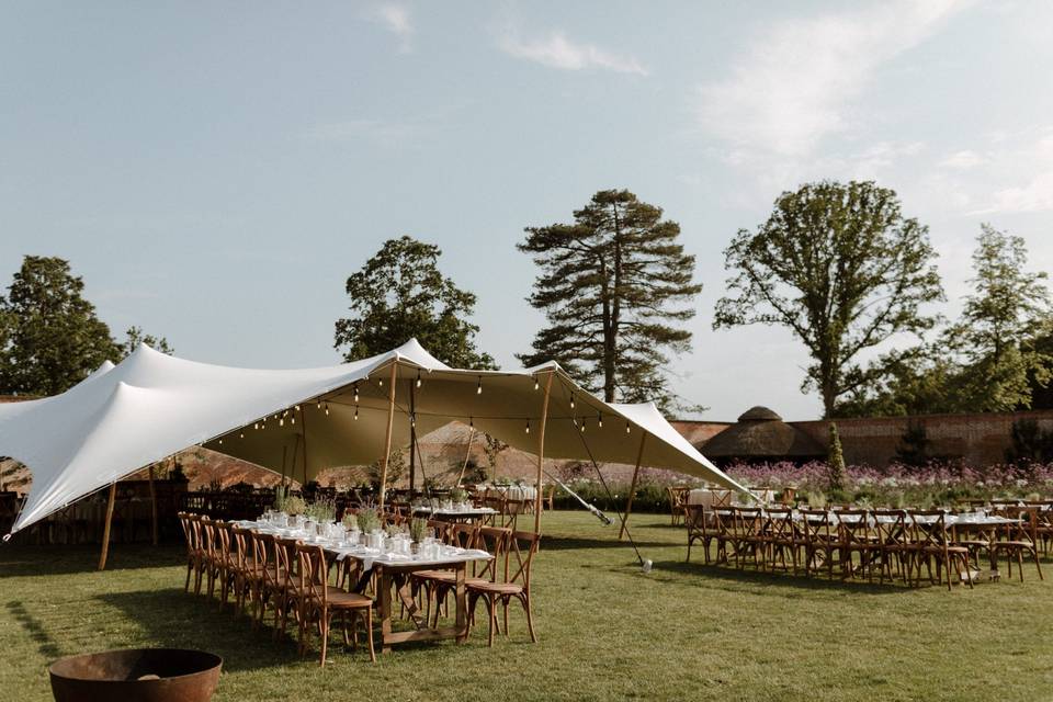 Canopy dining space