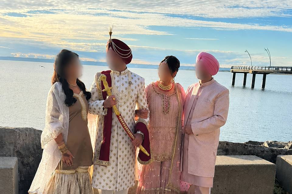 A Family Dressed Customized