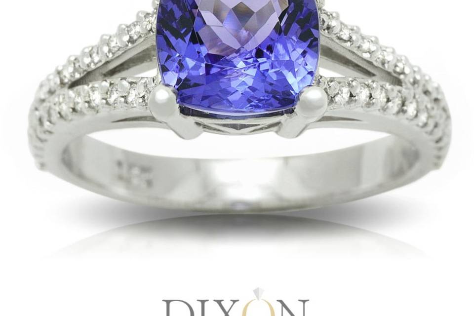 Tanzanite with Split Shank