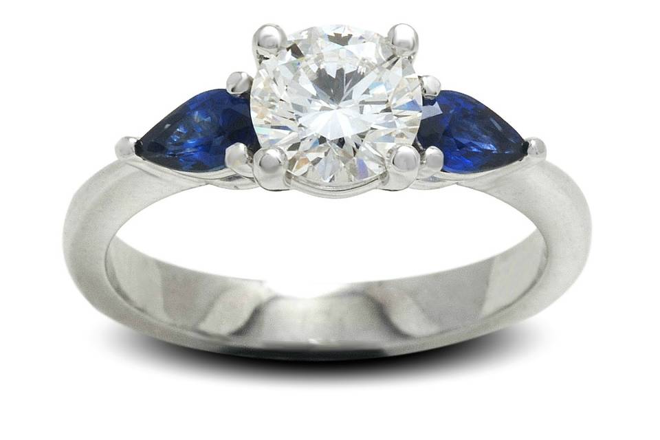 Sapphire Accented Ring
