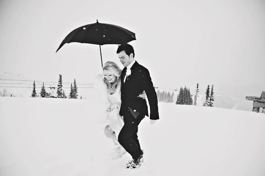 Winter whistler wedding