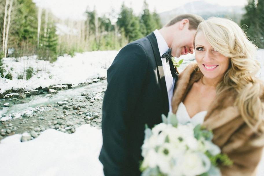 Winter whistler wedding