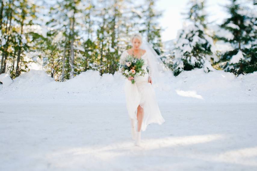 Winter whistler wedding