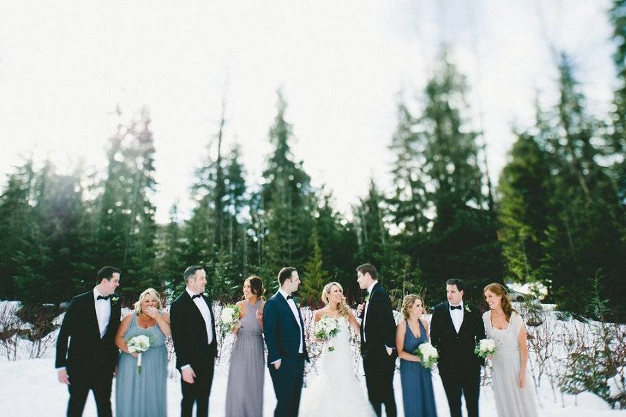 Winter whistler wedding