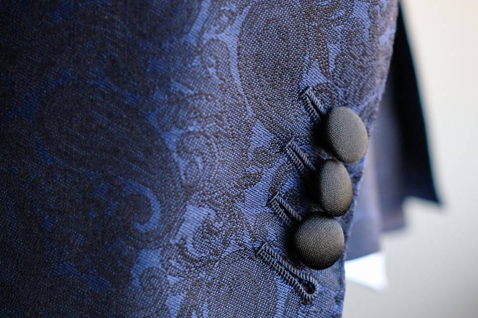 Black Silk Buttons