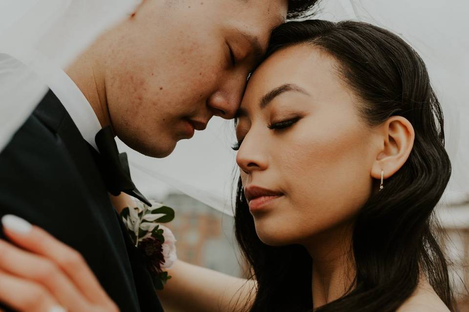 Elegant industrial elopement