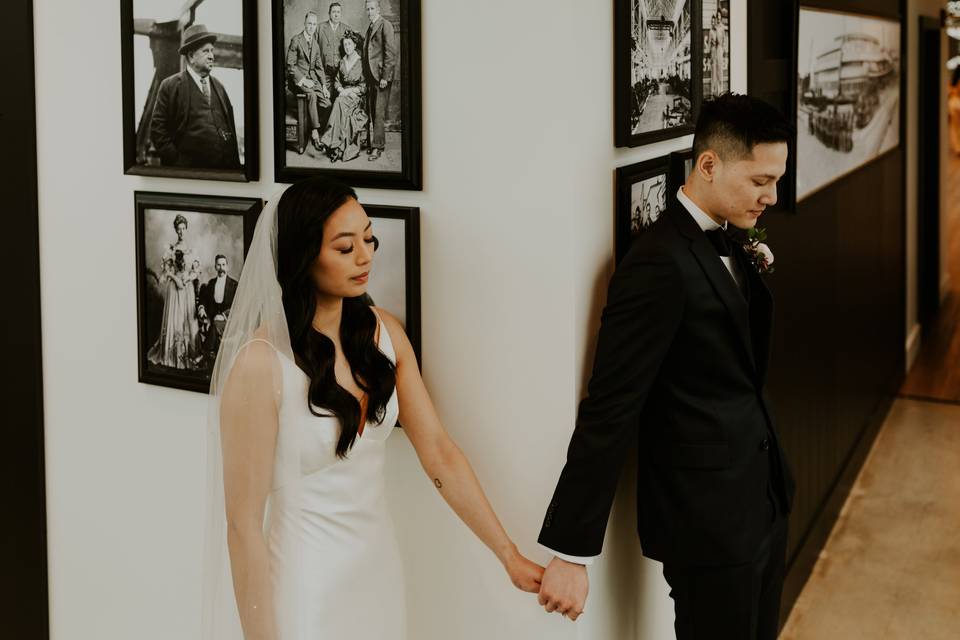 Elegant industrial elopement