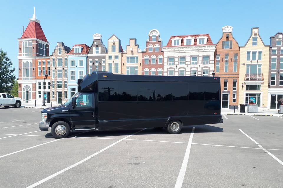 Black bus