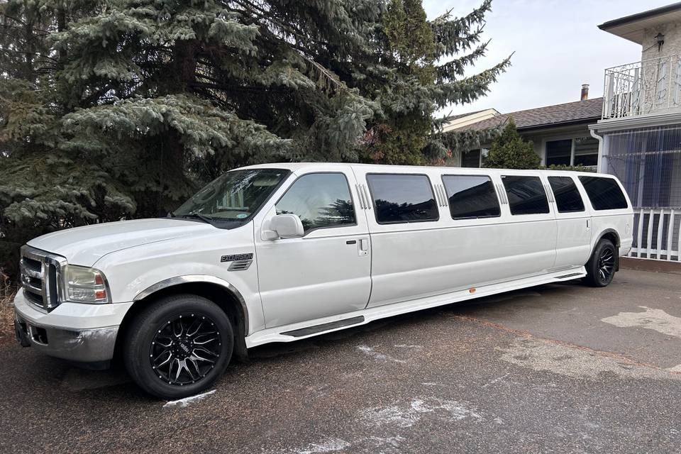 White limousine