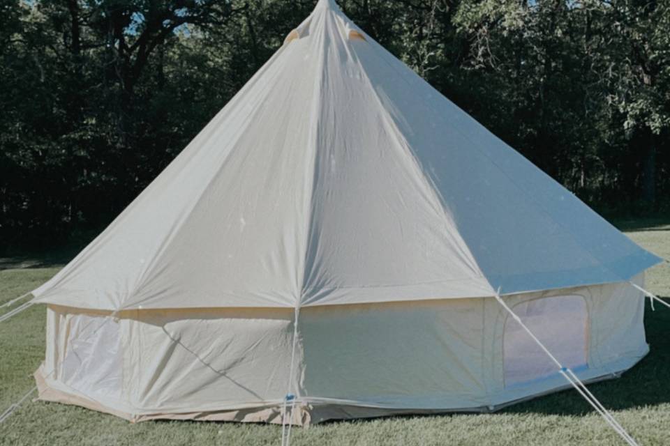 Brilliant white tent