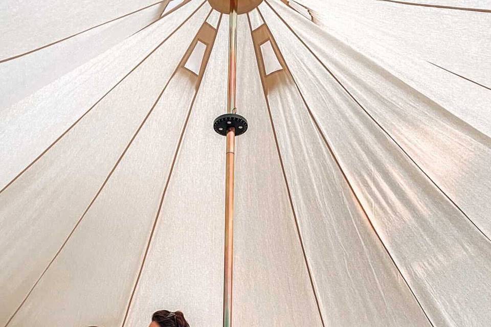 Canvas bell tent