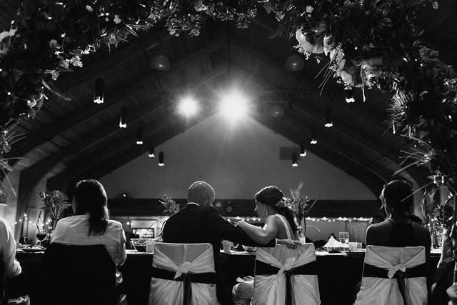 Behind the head table