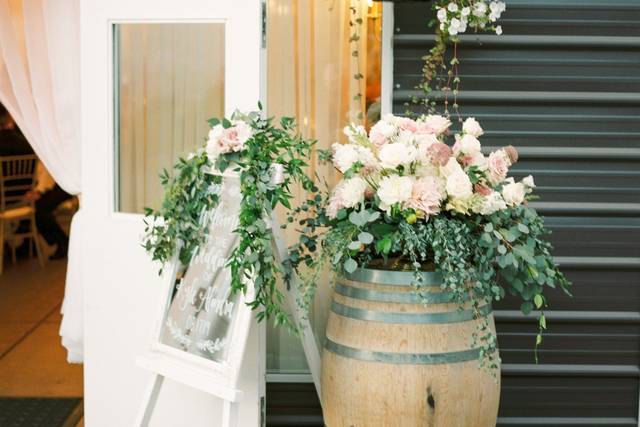 Wine Barrel Floral Pieces