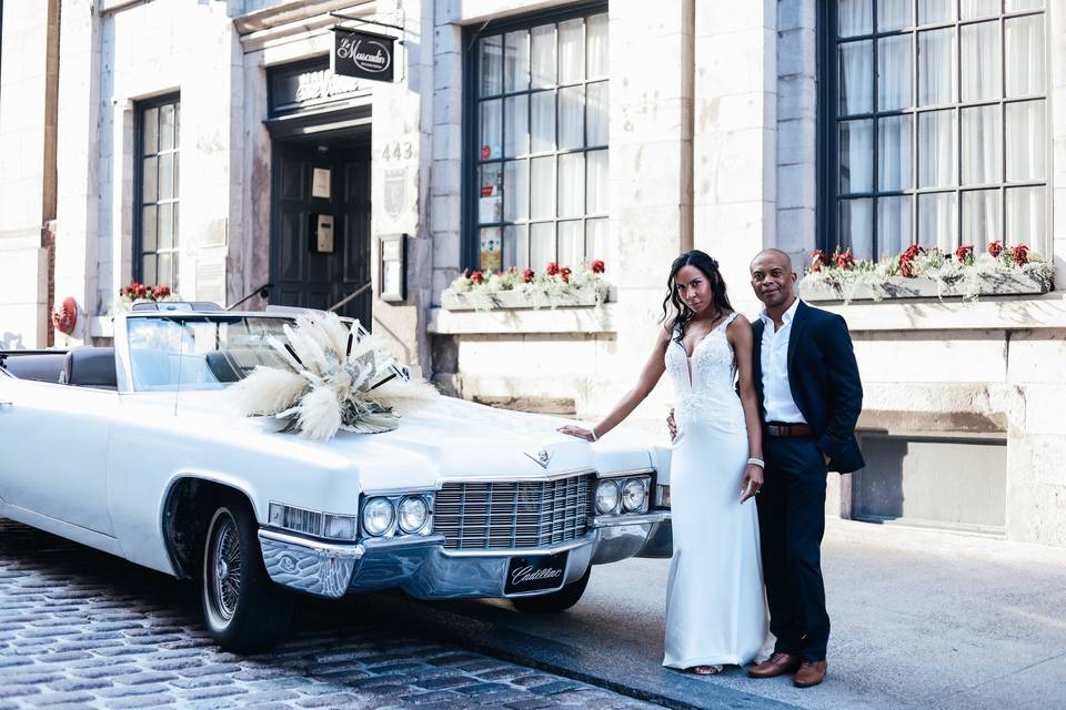 1969 Pearl White Cadillac