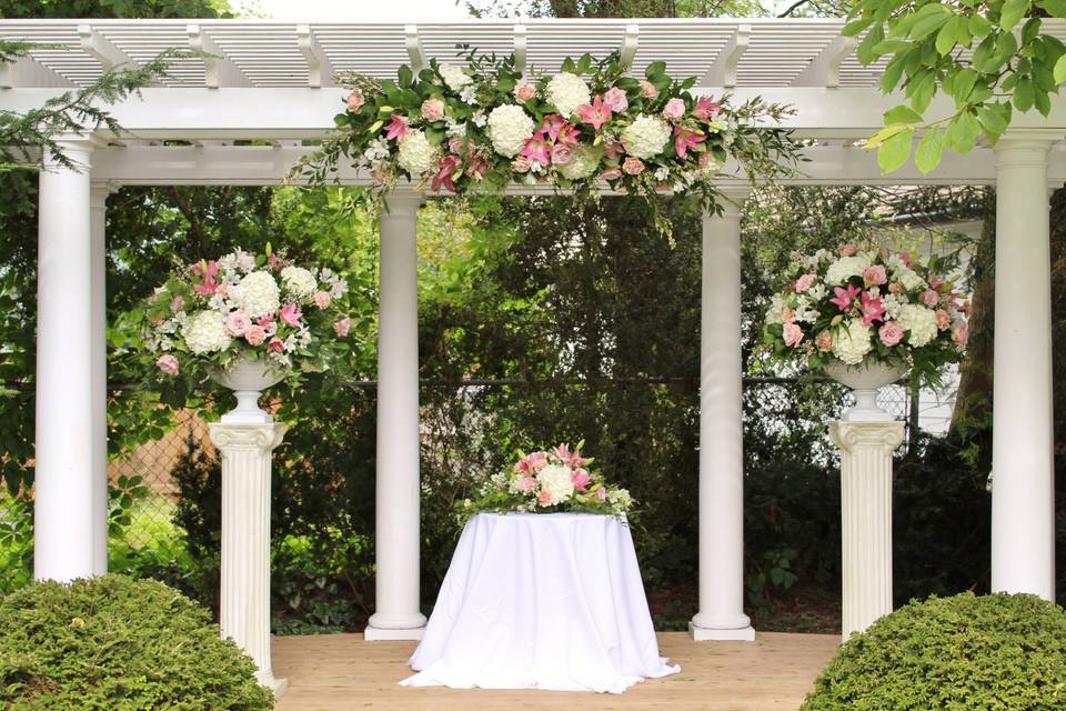 Pergola wedding space