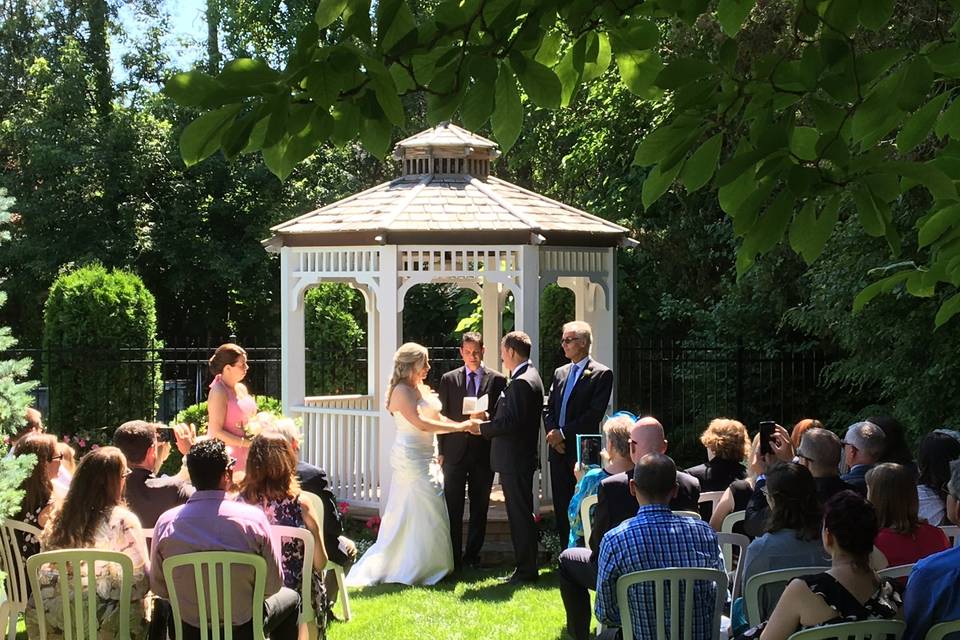 Gazebo wedding ceremony