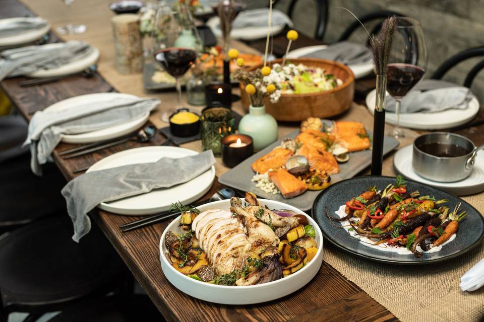 Family Style Plated Dinner