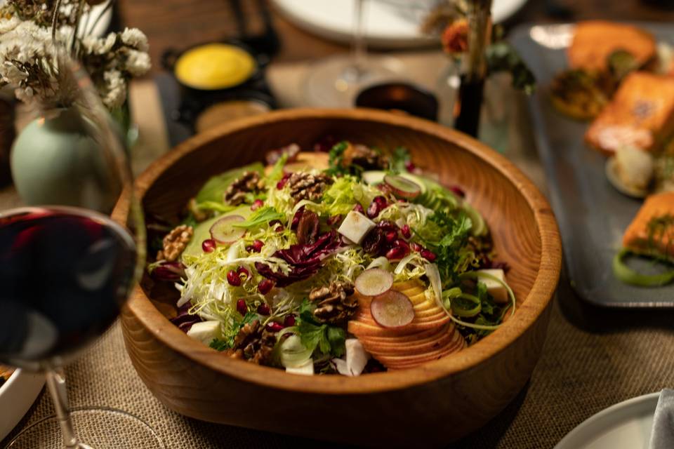 Plated Dinner With A Salad