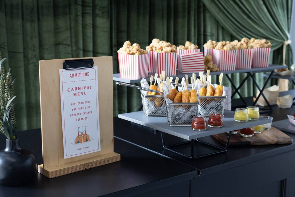 Carnival Food Chef Stations