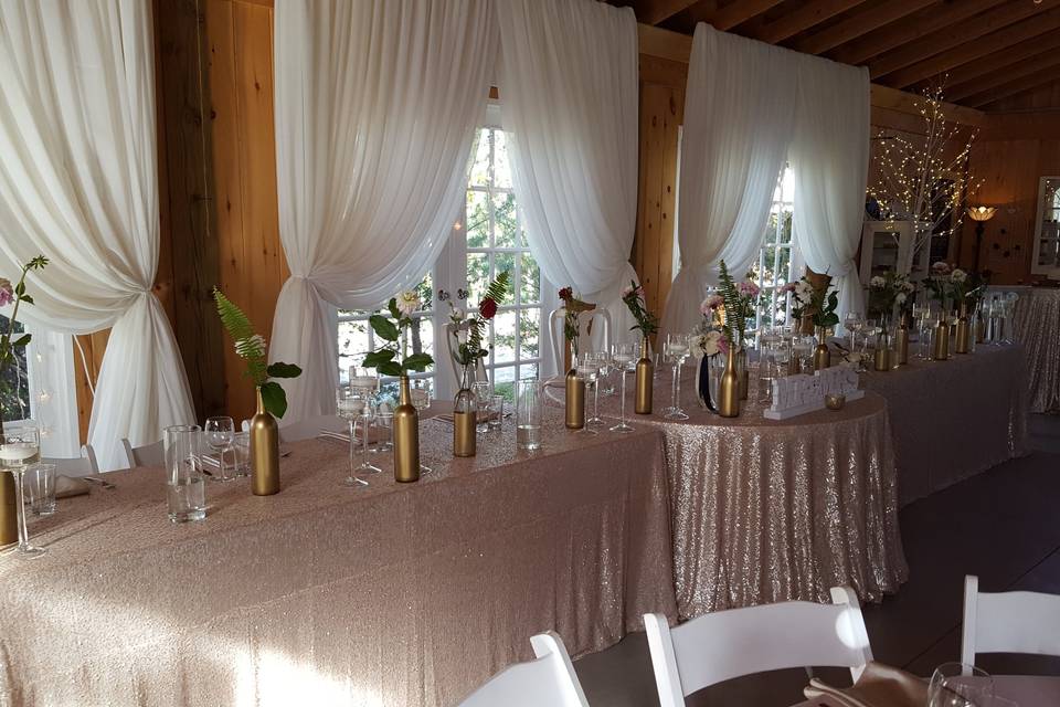 Pretty Head Table Back-drop