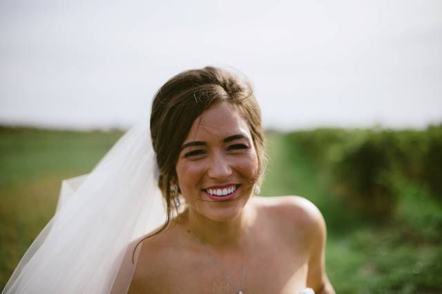Fall vineyard wedding