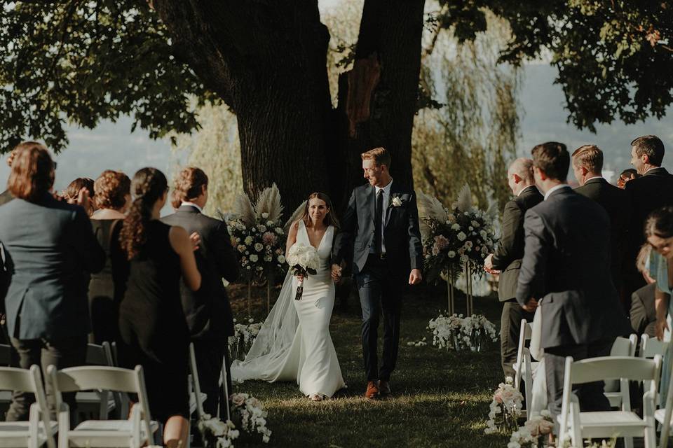 Ceremony under Oak Tree