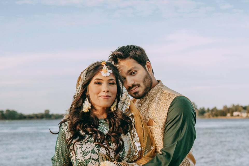Waterfront Wedding Photoshoot