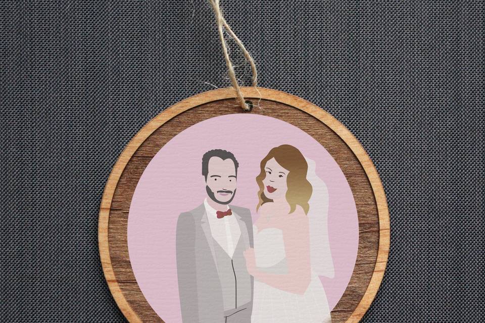 Bride and Groom ornament