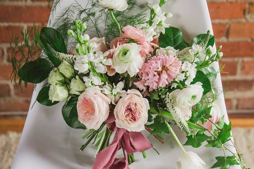 Valentine's Bouquet on Chair.jpg