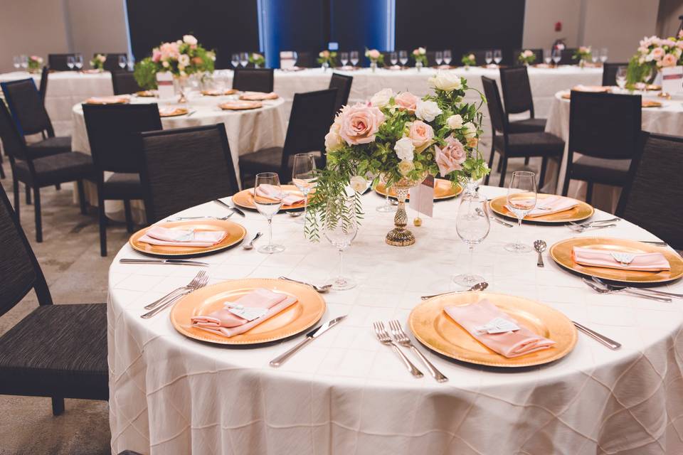 Decorated ballroom