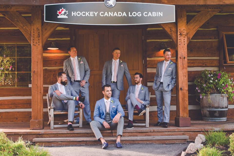 Hockey canada cabin groomsmen