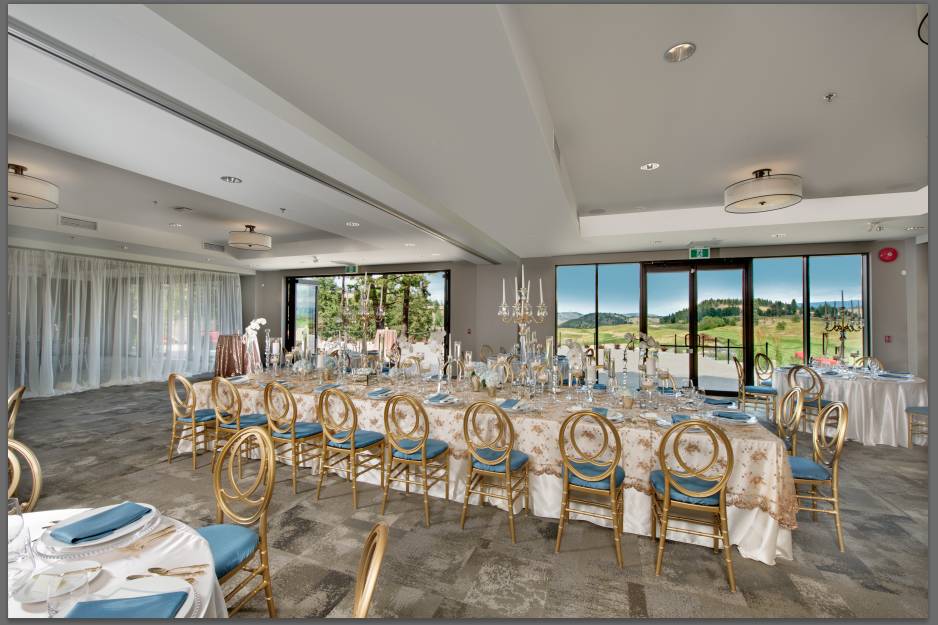 Decorated ballroom