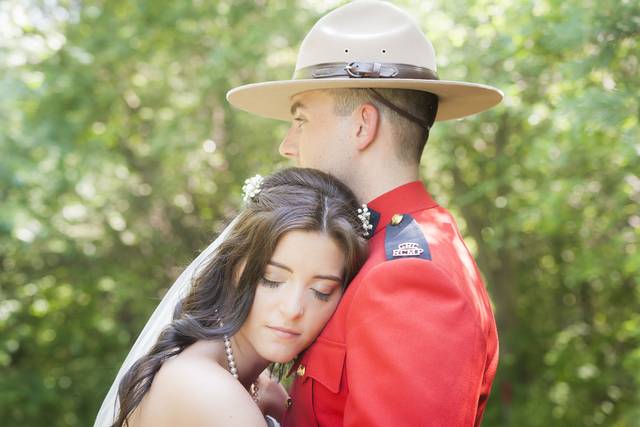 Mountie and his bride