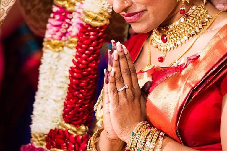 Beautiful Bride on her wedding day