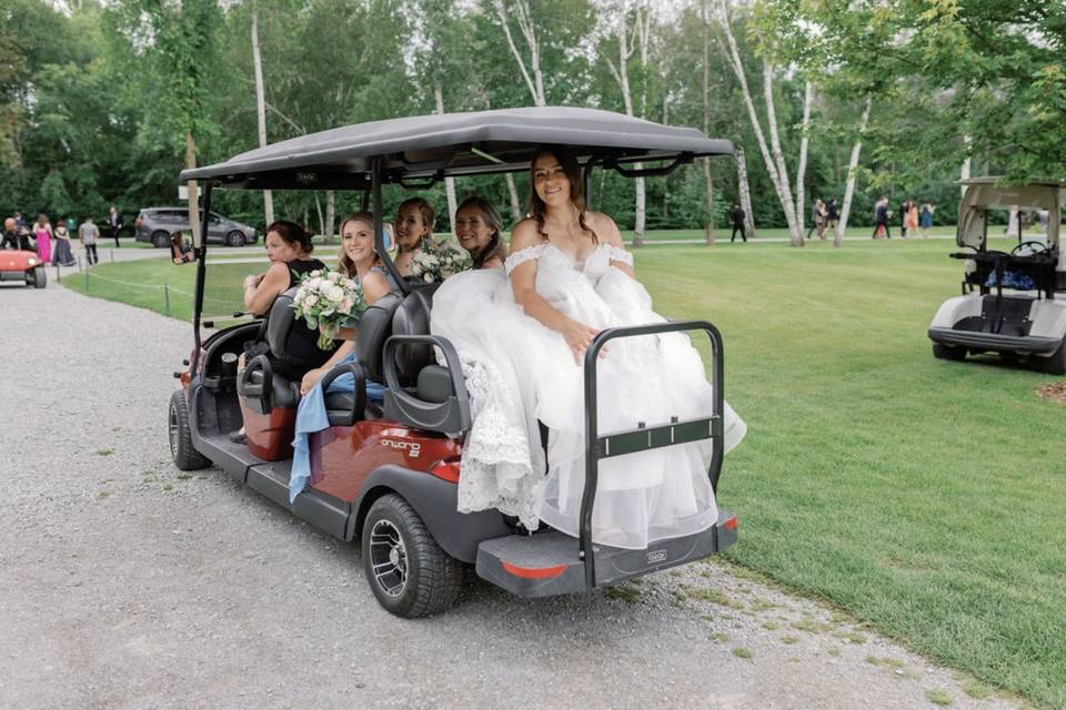 Our Bridal Golf Cart